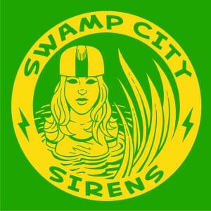 Gold on green Swamp City Sirens REVISED