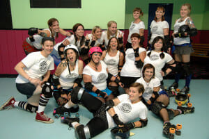 GRR Posing before bout against Sintral Florida Derby Demons