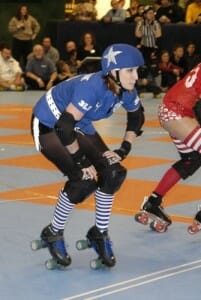 Patsy Clothesline at the jammer line