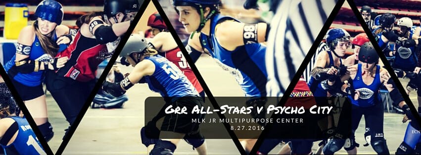 GRR All-Stars vs. Psycho City home bout advertisement cover photo