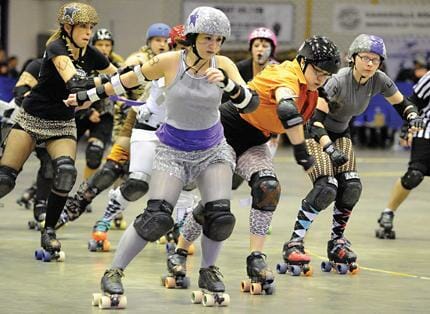 Alternative sports offer fun, novel fitness opportunities. GRR playing a bout